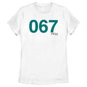 Women's Squid Game Player 067 T-Shirt - 1 of 4
