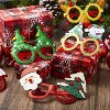 JOYFY 12 Packs Christmas Glasses Glitter Frame Costume Eyeglasses for Kids Women Men Christmas Party Supplies and Party Favors - 2 of 4