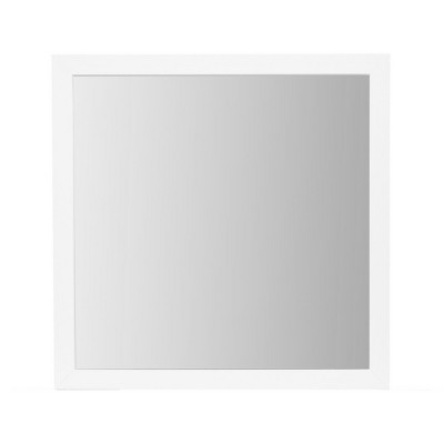GlasFlength Decorative Wall Mirrors Bright Mirror Sleek Mirror Minimalist Mirror Rectangular Mirror for Bedroom, White, 39.56"*0.18"*39.57"