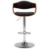 VidaXL Bar Stool Gray Bent Wood and Fabric - 2 of 4