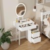 31.5" White Makeup Vanity Desk - 4 of 4
