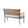 LIVN CO. Farmhouse Charm Beige Reclaimed Natural Settee Accent Bench - 4 of 4