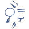 INSPIRE CHIC Women's Tassels Braided Woven Skinny Belts for Dress - 2 of 4
