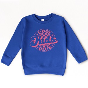The Juniper Shop Cool Kids Club Checkered Toddler Sweatshirt - 1 of 4