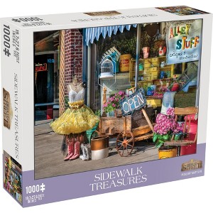 Mchezo 1000pc Americana Jigsaw Puzzle for Adults, Sidewalk Treasures - 1 of 4