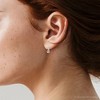 Pompeii3 5/8ct Lever Back Dangle Hoops 14K White Gold Earrings Lab Created - 3 of 4