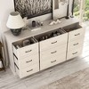 FUFU&GAGA Light - toned Wood - grain Drawer Cabinets: Custom Combinations, Ample Storage for Home - 3 of 4