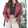 Women's Wo's Leather Jacket - OLIVACEOUS - 2 of 4
