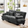 Cloud 2-Seater Chenille Sofa with Deep Seat, Bolster Armrests, Lumbar & Throw Pillows for Living Room - 2 of 4
