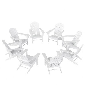 WestinTrends Dylan HDPE Outdoor Patio Adirondack Chair (Set of 8) - 1 of 4