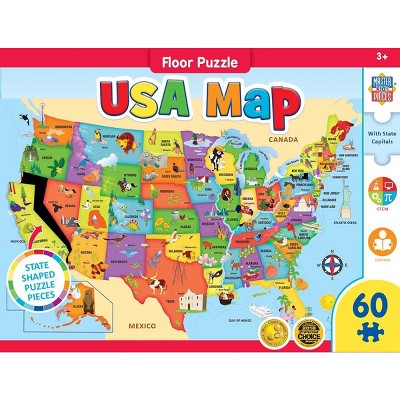 MasterPieces Inc USA Map 60 Piece Giant Floor Jigsaw Puzzle