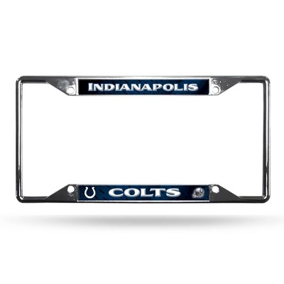 NFL Indianapolis Colts View Chrome License Plate Frame