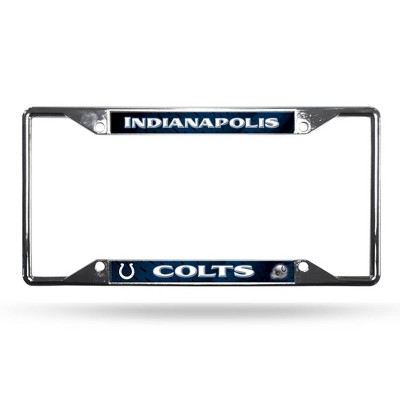 NFL Indianapolis Colts View Chrome License Plate Frame