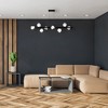 Dainolite Pearlene 8 - Light Pendant in  Matte Black - 3 of 4