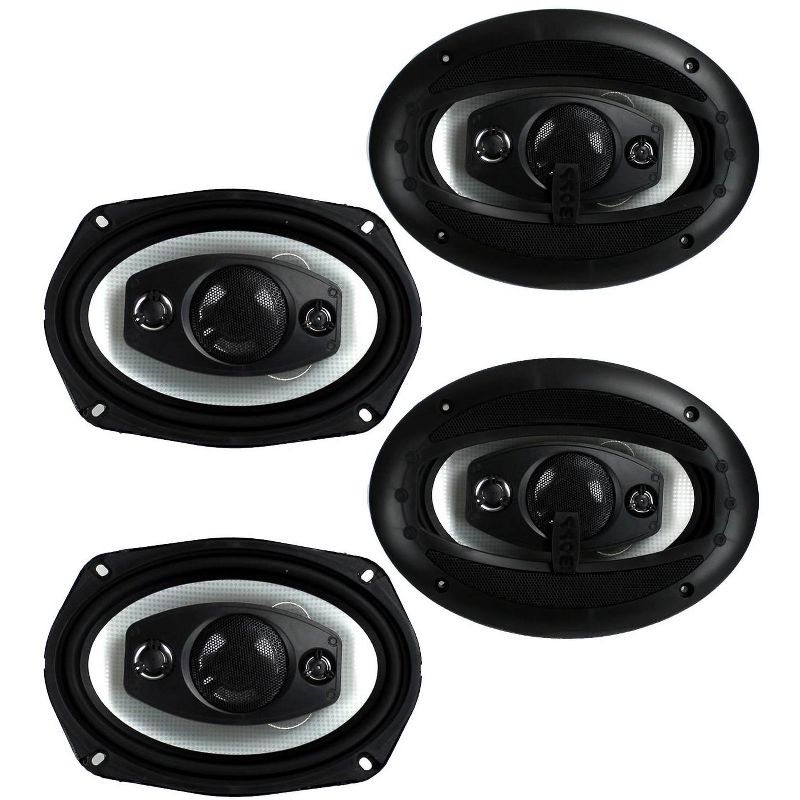 Boss Riot R94 6x9" 1000W 4 Way Car Coaxial Audio Speakers Stereo, 1 of 7