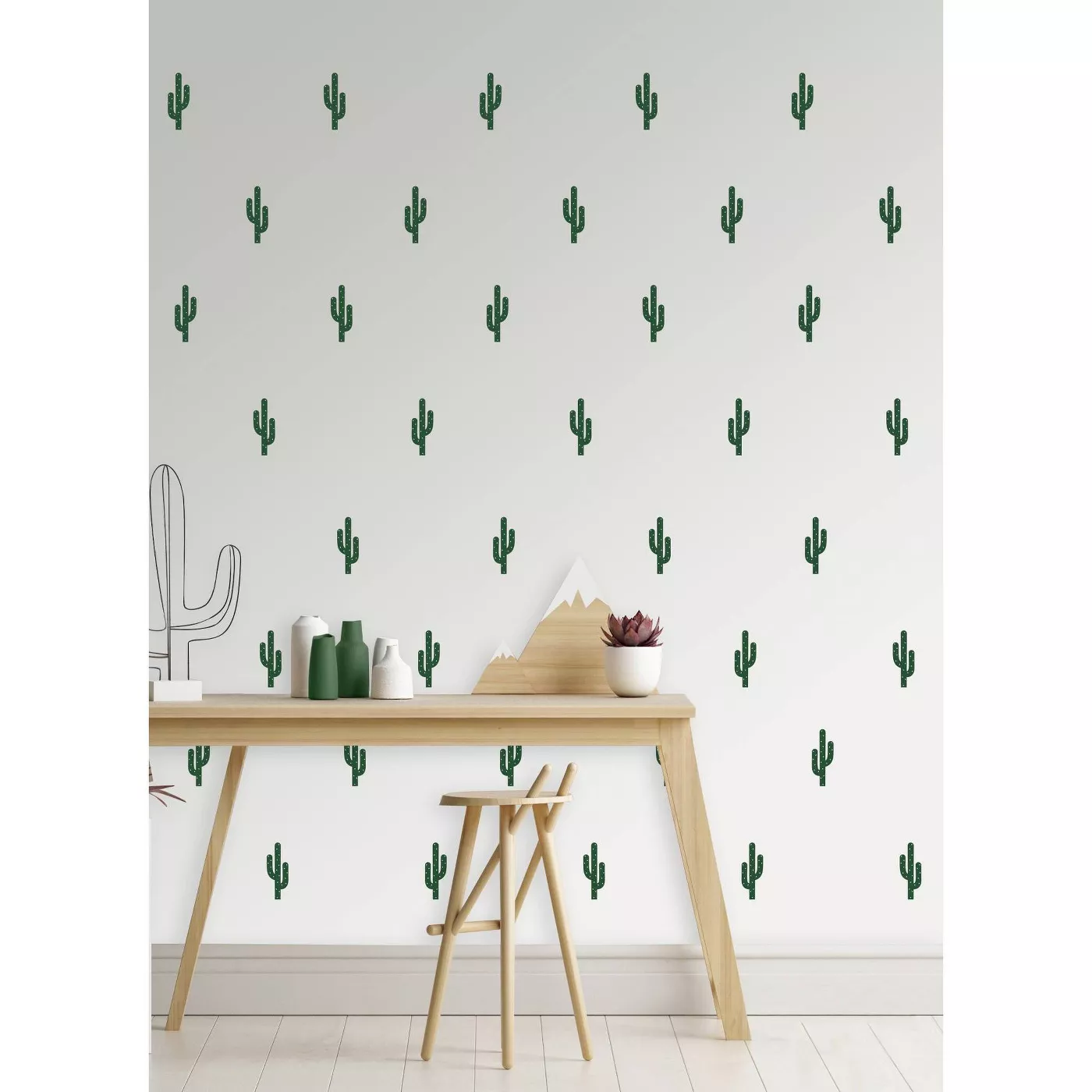 Room Essentials™ Cactus Removable Wall Decal Green