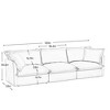 VASIP Modern 3-Seater Slipcovered Sofa Couch with Suppleness Armrests,Deep Seat,Soft Chenille Fabric for Living Room,Apartment,Cream - 3 of 4