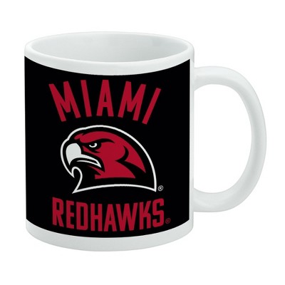 Miami University RedHawks Ceramic Coffee Mug Novelty Gift Mugs for Coffee Tea and Hot Drinks 11oz White