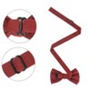 INSPIRE CHIC Men's Textured Solid Color Pre-tied Bow Ties - 2 of 3
