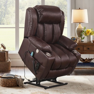 Arceso Dual Motor Power Lift Recliner Chair for Elderly, Oversized Recliner Chair, Lift Recliner Chair with Heat and Massage, USB Ports
