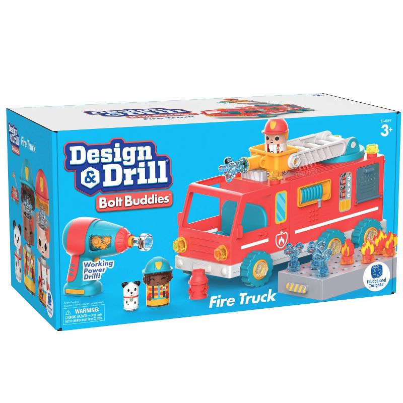 Educational Insights Design &#38; Drill Bolt Buddies Fire Truck, 6 of 7