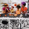 Halloween Table Runner, Black Lace Spider Web Table Runners for Halloween Decor/Party Dinner Table Decoration 18 x 72Inch - 3 of 4