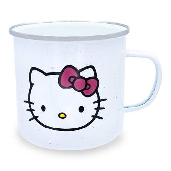 Silver Buffalo Sanrio Hello Kitty "Hello" Ceramic Camper Mug | Holds 20 Ounces