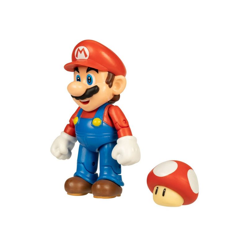 Nintendo Super Mario - Mario with Super Mushroom Action Figure, 4 of 6