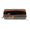 CTM Women's Patent Leather Leopard Zipper Wallet - 2 of 4