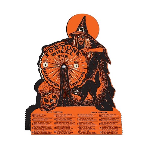 Beistle 9 1/4" x 6 3/4" Witch Fortune Wheel Game; 2/Pack 01552 - image 1 of 1