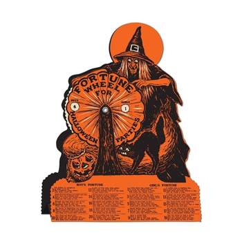 Beistle 9 1/4" x 6 3/4" Witch Fortune Wheel Game; 2/Pack 01552