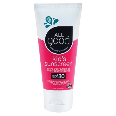 All Good Kids Sunscreen Lotion Water Resistant - SPF 30 - 3oz