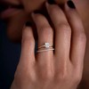 Hollywood Sensation Stellar Elegant Ring with Radiant AAAAA Cubic Zirconia - 2 of 3