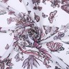 INSPIRE CHIC Women's Floral Printed Satin Square Flowers Silky Neck Scarves 1Pc - 4 of 4