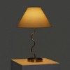 Brightech Squiggle Mid-Century (Includes LED Light Bulb) Table Lamp Antiqued Brass - 2 of 4