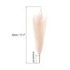 Unique Bargains Party Wall Vase Wedding Decor Fluffy Faux Pampas Grass 6 Pcs - 2 of 4