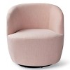 Bella Armrest 360° Swivel Nursery Chair,27'' Seat Width Contemporary Upholstered Velvet Swivel Chair-Maison Boucle - 4 of 4