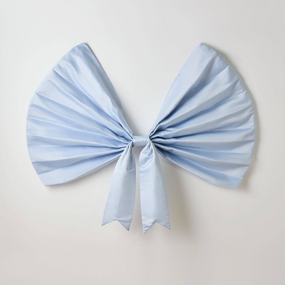 57" Bow Decorative Wall Hanging Blue