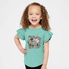 The Juniper Shop Halloween Doodle Collage Toddler Flutter Sleeve Tee - 2 of 3