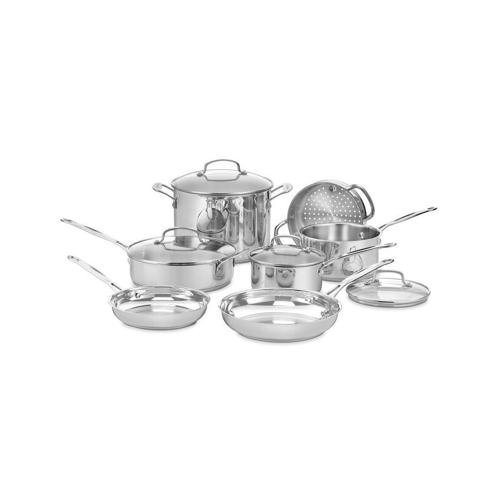 Photos - Stockpot Cuisinart Chef's Classic 11pc Stainless Steel Cookware Set - 77-11G 