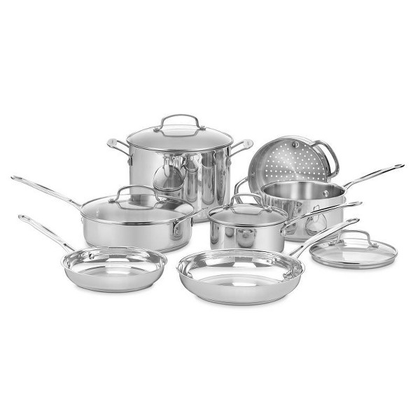 Cuisinart Chef's Classic 11pc Set de Utensilios de Cocina de Acero Inoxidable - 77-11G: Compatible con Inducción, Apto para Lavavajillas y Horno