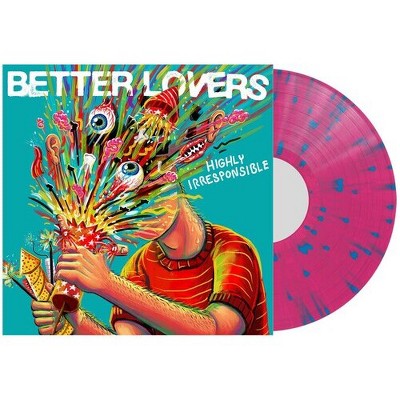 Better Lovers - Highly Irresponsible - Pink & Blue Splatter (Colored Vinyl Pink Blue Splatter Gatefold LP Jacket)