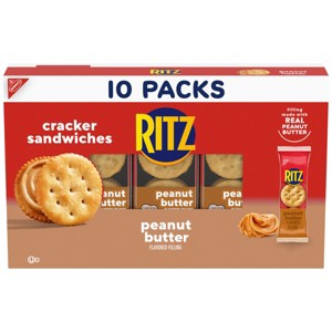 RITZ Cracker Sandwiches with Peanut Butter - 15.41oz/10ct - 1 of 4