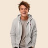Dalix Donut Embroidered Hoodie Fleece Sweatshirt Zip Front Mens - 3 of 4