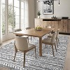Washable Rugs Large Modern Bordered Playroom Carpet Non-Shedding Low Pile Stain-Resistant Ultra Soft Foldable Accent Rug for Living Room Office - 4 of 4