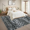 Modern Area Rugs Non-Slip Abstract Print Floor Mats, Non-Shedding Contemporary Accent Rugs, Soft Low Pile Indoor Carpet - 2 of 4