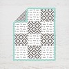 Bacati - Love Aztec Design/Print Gray Mint 4 pc Crib Bedding Set with Diaper Caddy - 4 of 4