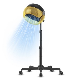 TASALON Ionic Hooded Hair Dryer, 1875W Adjustable Height Standing Bonnet Dryer for Home and Salon - Gold - 1 of 4