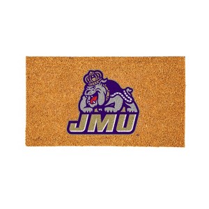 EvergreenNCAAJames Madison Dukes Logo Natural Coir 28 x 16 Inches Indoor Outdoor Doormat - 1 of 4