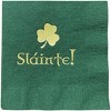 Paper Frenzy St. Patrick's Day Slainte Cheers Green Cocktail Napkins with Gold foil - 25 pack - 2 of 2
